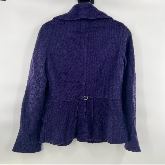 Insight purple wide lapel collar blazer jacket size 4 - Picture 4 of 9